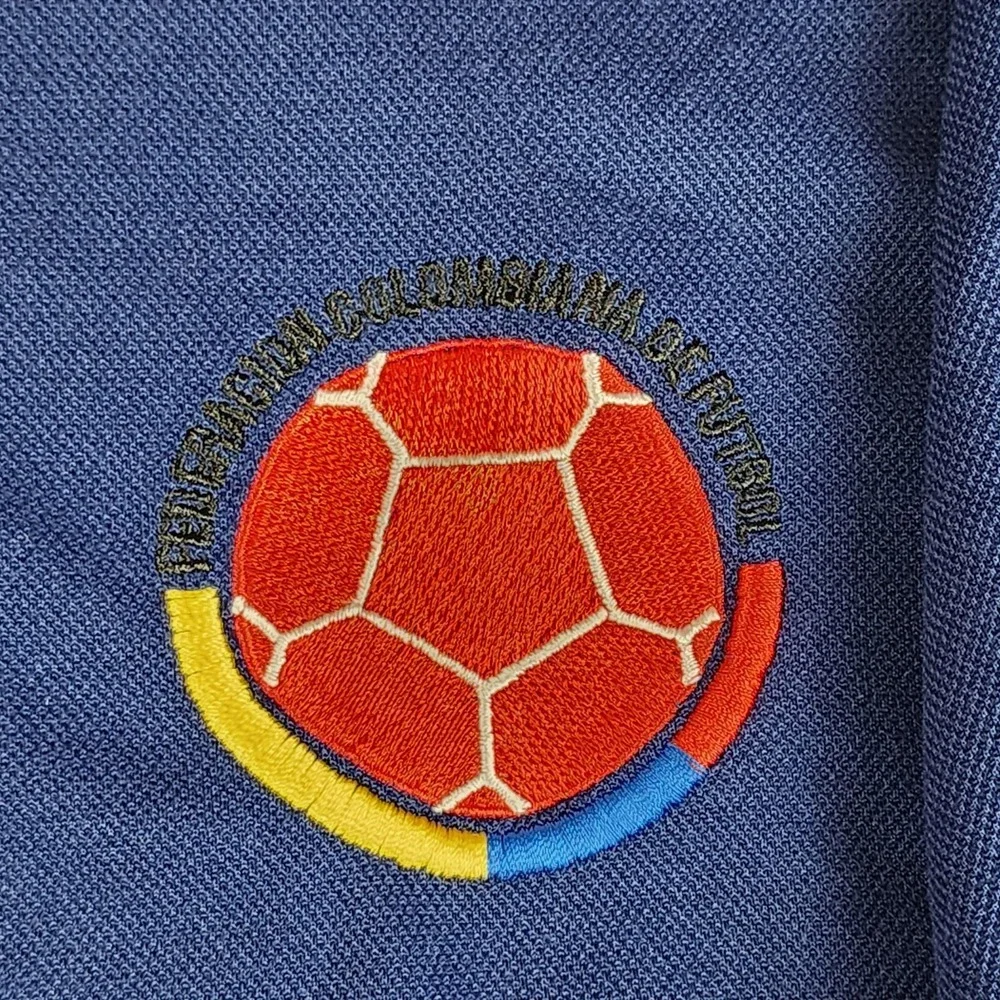 Adidas Fit Storm Polo Shirt Mens XXL‎ FIFA World Cup Brasil 2014 Columbia Flag